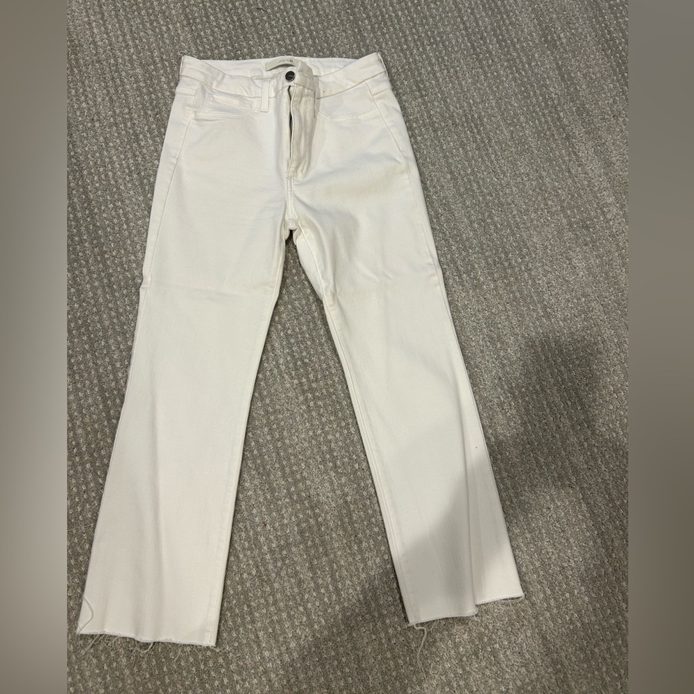 Joes higher rise flawless white jeans